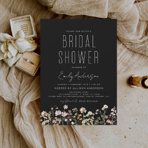 Budget Wildflower Boho Bridal Shower Flyer