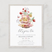 Budget Wildflower Bruids Thee Douche Uitnodiging Flyer (Voorkant)