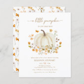 BUDGET Wildflower Een beetje pompoen Baby shower (Voorkant / Achterkant)