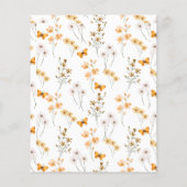 BUDGET Wildflower Een beetje pompoen Baby shower (Achterkant)