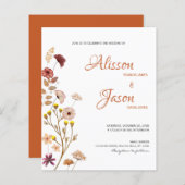 Budget Wildflower Fall Weddenschap (Voorkant / Achterkant)