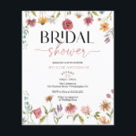 Budget Wildflower Field Boho Vrijgezellenfeest Uit Flyer<br><div class="desc">Dit ontwerp is voorzien van een delicaat groot boeket met handbeschilderde wilde bloemen en groen,  samen met een prachtige combinatie van moderne en rustige lettertypen. Bekijk het hele collectie voor meer overeenkomende objecten!</div>