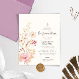 Budget Wildflower Garden bevestiging uitnodiging