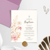 Budget Wildflower Garden Doopuitnodiging