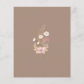 Budget Wildflower Garden Eerste communie Uitnodigi (Achterkant)