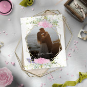 Budget Wildflower Lente Foto Bruiloft Uitnodiging