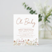 Budget Wildflower Oh Baby shower Floral (Staand voorkant)