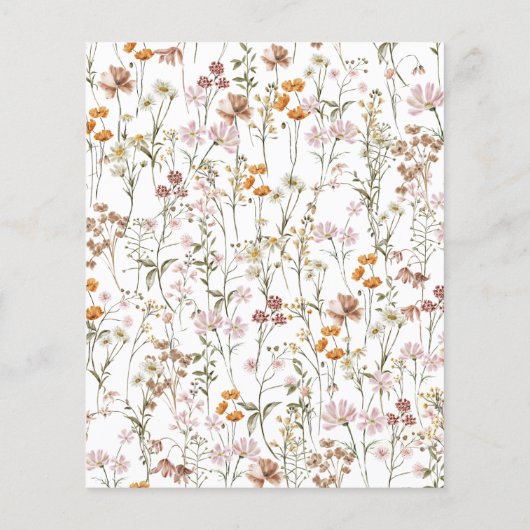 Budget Wildflower Oh Baby shower Floral (Achterkant)