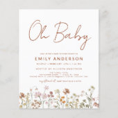 Budget Wildflower Oh Baby shower Floral (Voorkant)