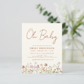 Budget Wildflower Oh Baby shower Floral (Staand voorkant)
