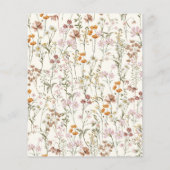 Budget Wildflower Oh Baby shower Floral (Achterkant)