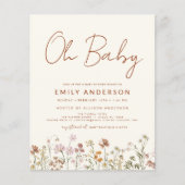 Budget Wildflower Oh Baby shower Floral (Voorkant)