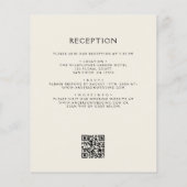 Budget Wildflower QR Code Huwelijksuitnodiging (Achterkant)