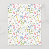 Budget Wildflower Spring Baby shower Invitation