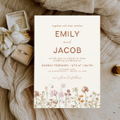 Budget Wildflower Terracotta Botanical Wedding
