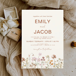 Budget Wildflower Terracotta Botanical Wedding