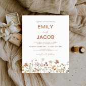 Budget Wildflower Terracotta Botanical Wedding