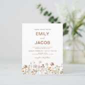 Budget Wildflower Terracotta Botanical Wedding (Staand voorkant)