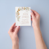 Budget Wildflower Vrijgezellenfeest Boho Flyer (Hand)