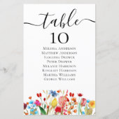 BUDGET Wildflower Weddenstabel Zitkaart (Achterkant)