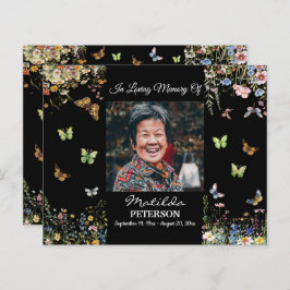 Budget Wildflowers Butterflies Uitnodiging