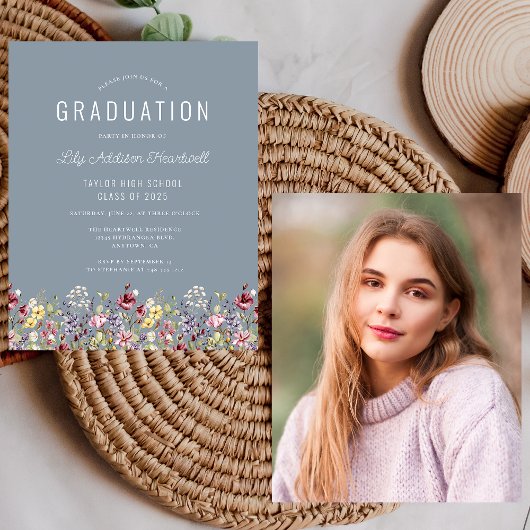 Budget Wildflowers Foto Dusty Blue Afstudeerder Pa