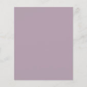 Budget Wildflowers Mauve Afstudeerder Party Uitnod (Achterkant)