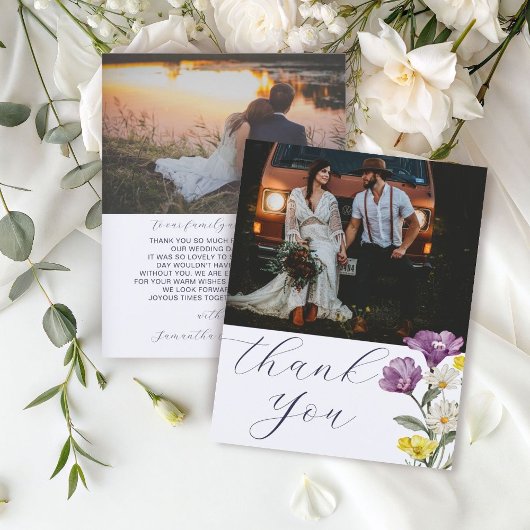 Budget Wildflowers Wedding Dank u