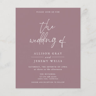 Budget Wine Wedding Invitation Flyer
