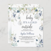 Budget Winter Baby Het is een koude buitenuitnodig (Voorkant / Achterkant)