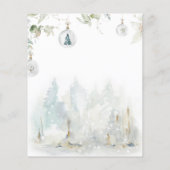 Budget Winter Baby Het is een koude buitenuitnodig (Achterkant)