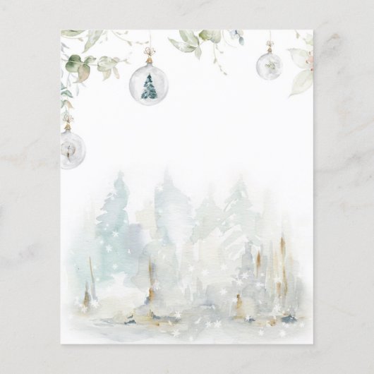 Budget Winter Baby Het is een koude buitenuitnodig (Achterkant)