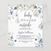 Budget Winter Baby Het is een koude buitenuitnodig (Voorkant)