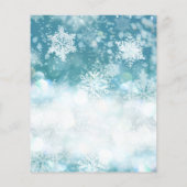 Budget Winter baby is koud buiten baby shower (Achterkant)