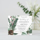 Budget Winter Berries & Pine Greenery Wedding 2 (Staand voorkant)