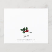 Budget Winter Berries & Pine Greenery Wedding 2 (Achterkant)