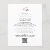 Budget Winter Berries QR Code Weddenschap (Achterkant)