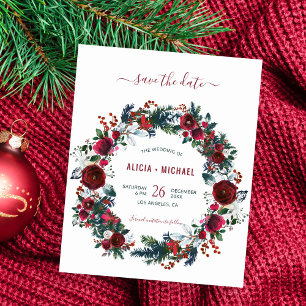 BUDGET winter bloemen waterverf trouwdag save the 