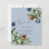 BUDGET Winter Blue Thistle Eucalyptus Weddenschap (Voorkant)