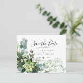 BUDGET Winter Blue Thistle Weddenschap Briefkaart (Staand voorkant)