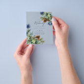 BUDGET Winter Blue Thistle Weddenschap Flyer (Hand)