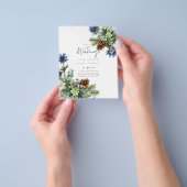 BUDGET Winter Blue Thistle Weddenschap Flyer (Hand)