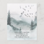 Budget Winter Boom Rustic Holiday Partij (Achterkant)