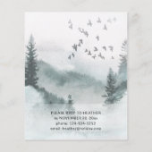 Budget Winter Boom Rustige Kerstfeest Flyer (Achterkant)