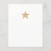Budget winter bos rustieke babyshower uitnodiging (Achterkant)