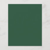 Budget winter bruiloft waterverf groene decoratie (Achterkant)