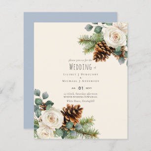 BUDGET Winter Eucalyptus Pine Cones Weddenschap