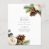 BUDGET Winter Eucalyptus Pine Cones Weddenschap (Voorkant)