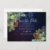 BUDGET Winter Eucalyptus Pine Cones Weddenschap Briefkaart (Voorkant / Achterkant)