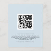 BUDGET Winter Florals we QR code Weduwen uitnodige (Achterkant)